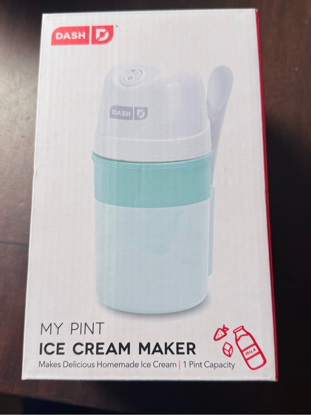 Ash Mint & White Compact Ice Cream Maker by Dash